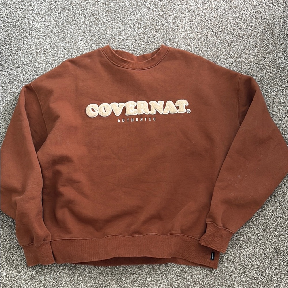 Covernat Boucle Cooper Logo crewneck